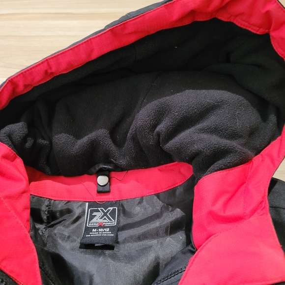ZeroXposur Boys Black and Red Warm Winter Jacket large - Picture 3 of 8